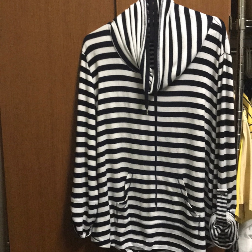 Blue/white striped nautical tunic